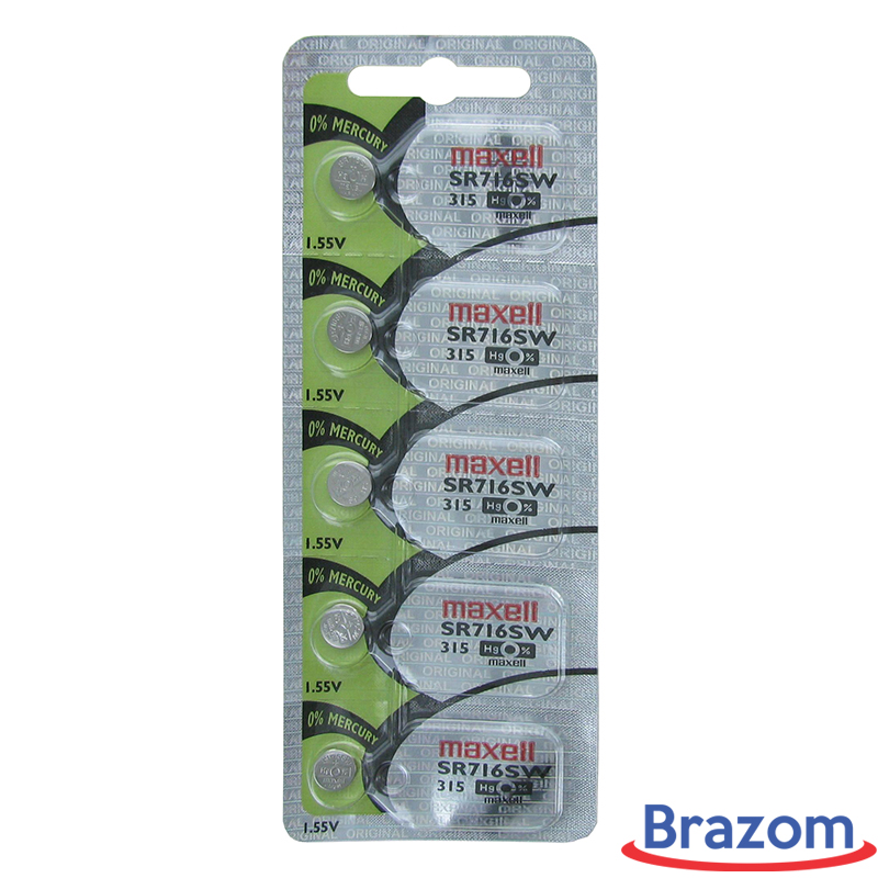 Baterias Bateria para Relógios Bateria Maxell 315 SR716SW cartela