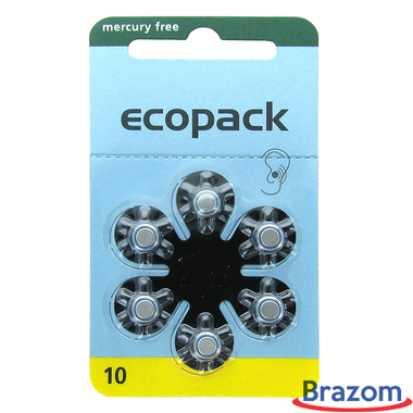 BATERIA DE SURDEZ ECOPACK 10 (6 PCS)