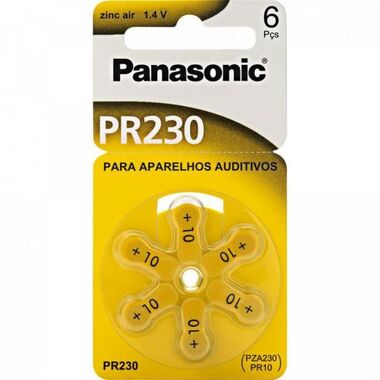 BATERIA DE SURDEZ PANASONIC 10 (6 PCS)