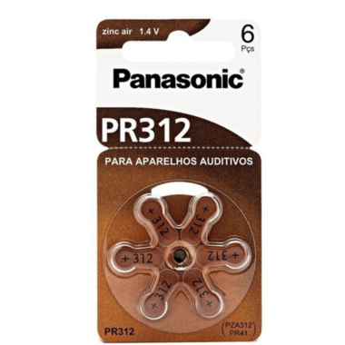 BATERIA DE SURDEZ PANASONIC 312 (6 PCS)