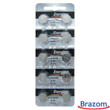 BATERIA ENERGIZER LR44 / A76 (10 PCS) - LAMINADA