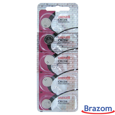 BATERIA MAXELL CR1216 (5 PCS) - LAMINADA