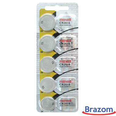 BATERIA MAXELL CR2016 (5 PCS) - LAMINADA