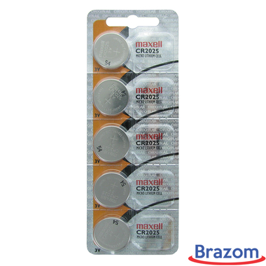 BATERIA MAXELL CR2025 (5 PCS) - LAMINADA