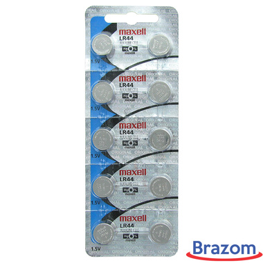 BATERIA MAXELL LR44 / A76 (10 PCS) - LAMINADA