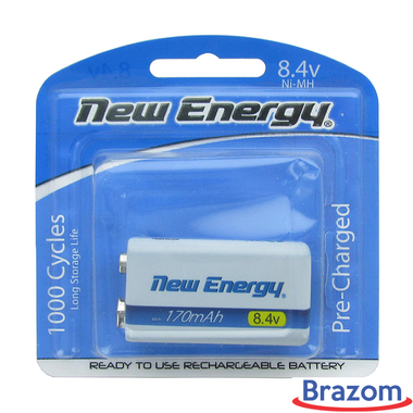 BATERIA NEW ENERGY REC 9V 170MAH BLX1